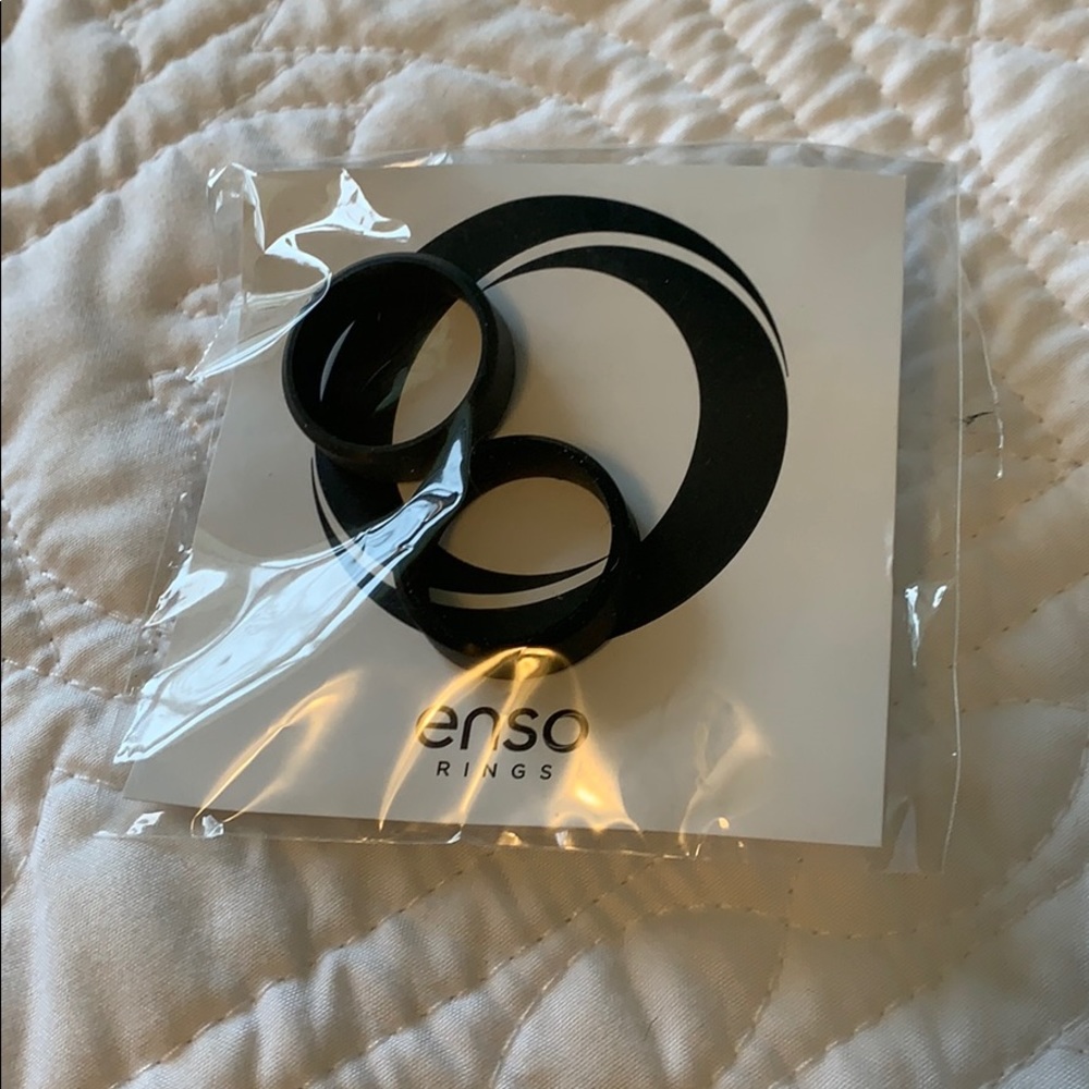 Grey & Black Enso Rings